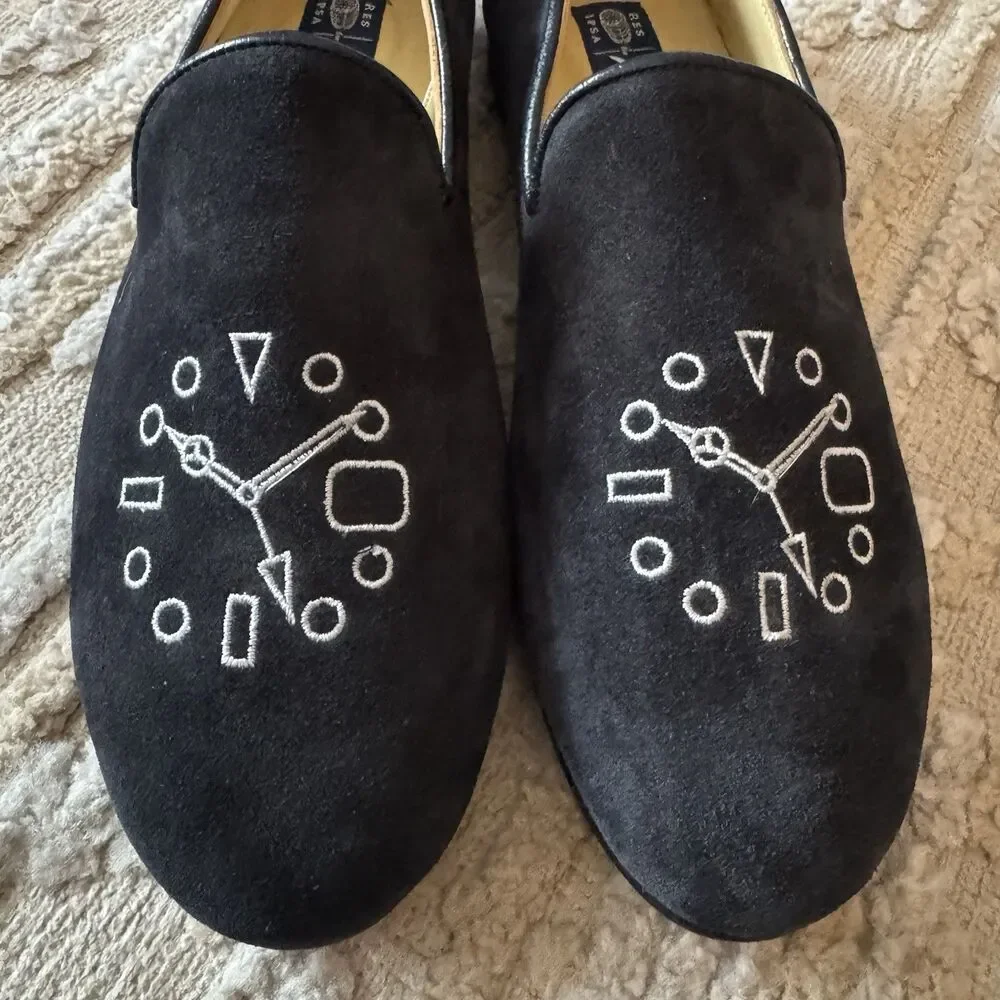 Res Ipsa x Spyder Wright Rolex Submariner Suede Loafers Men's 11 Rare